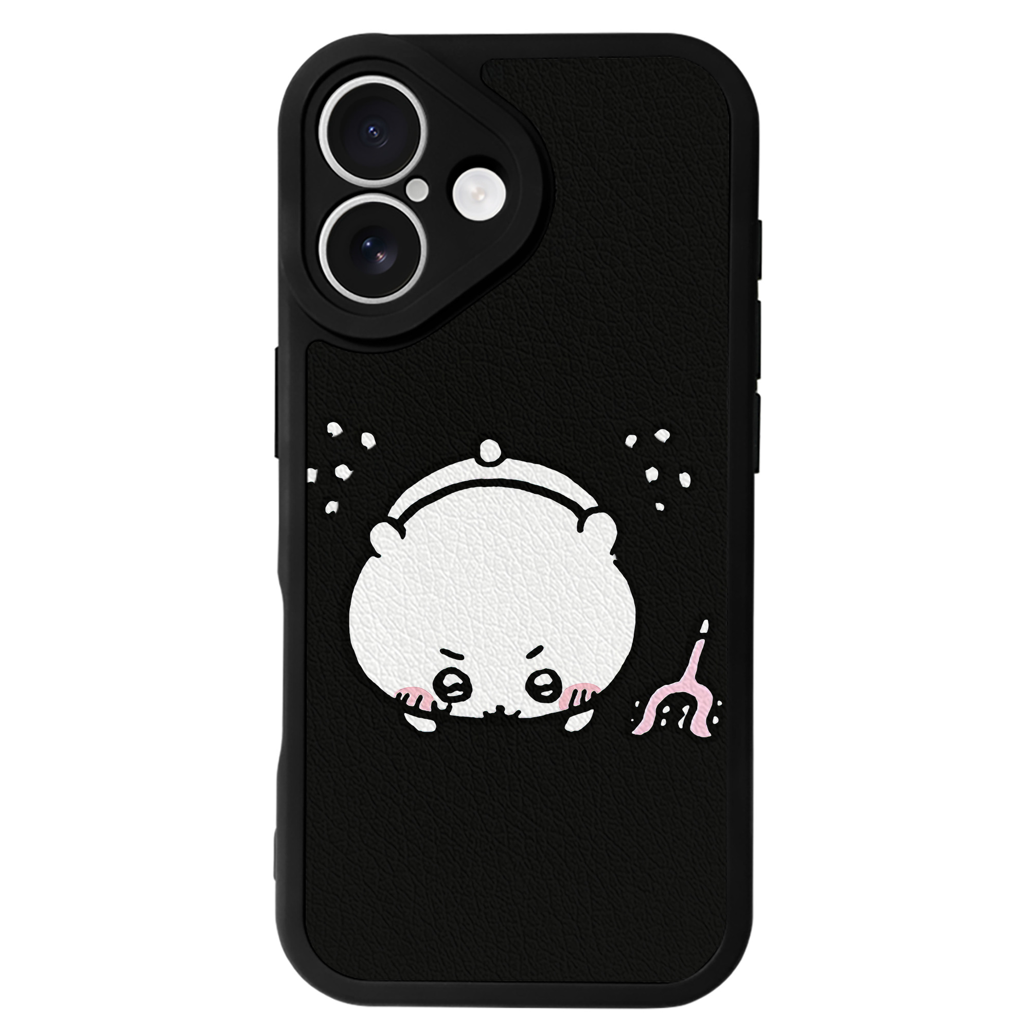 （画像用） ちいかわ ちいかわ Chii-kawa chiikawa 【iPhone 16シリーズ対応】シリコンスマホケース（レザー調） 材質：シリコン